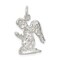 Sterling Silver Praying Angel Charm Jewelry Pendant 25mm x 15mm